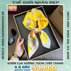 Khăn Phụ Kiện Lụa Vuông 70cm - Thế Giới Khăn Đẹp C1013_2