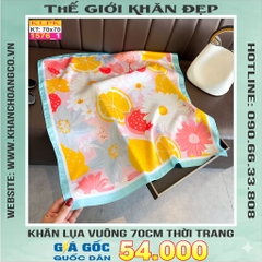 Khăn Phụ Kiện Lụa Vuông 70cm - Thế Giới Khăn Đẹp C1005_1