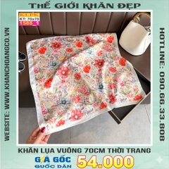 Khăn Phụ Kiện Lụa Vuông 70cm - Thế Giới Khăn Đẹp C1004_1