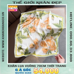 Khăn Phụ Kiện Lụa Vuông 70cm - Thế Giới Khăn Đẹp C1013_4