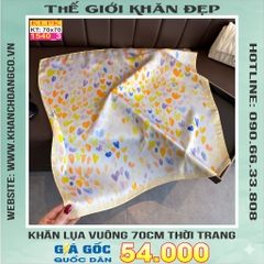 Khăn Phụ Kiện Lụa Vuông 70cm - Thế Giới Khăn Đẹp C1035_3