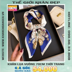 Khăn Phụ Kiện Lụa Vuông 70cm - Thế Giới Khăn Đẹp C1050_1