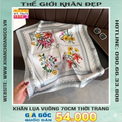 Khăn Phụ Kiện Lụa Vuông 70cm - Thế Giới Khăn Đẹp C1019_2