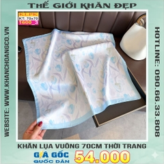 Khăn Phụ Kiện Lụa Vuông 70cm - Thế Giới Khăn Đẹp C1012_3