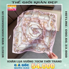 Khăn Phụ Kiện Lụa Vuông 70cm - Thế Giới Khăn Đẹp C1008_3