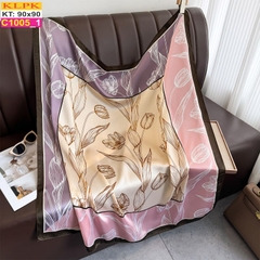 Khăn Phụ Kiện Lụa Vuông 90cm - Thế Giới Khăn Đẹp - C1019_1