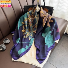 Khăn Phụ Kiện Lụa Vuông 90cm - Thế Giới Khăn Đẹp - C1035_1