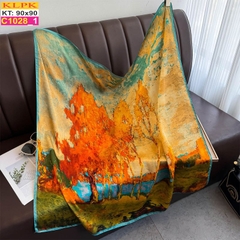 Khăn Phụ Kiện Lụa Vuông 90cm - Thế Giới Khăn Đẹp - C1040_1
