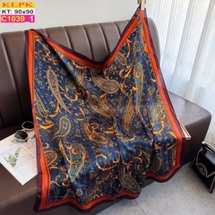 Khăn Phụ Kiện Lụa Vuông 90cm - Thế Giới Khăn Đẹp - C1002_1