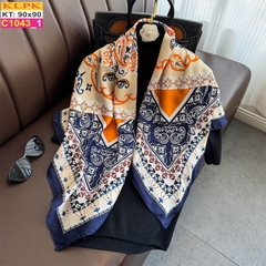 Khăn Phụ Kiện Lụa Vuông 90cm - Thế Giới Khăn Đẹp - C1041_1