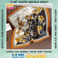 Khăn Phụ Kiện Lụa Vuông 70cm - Thế Giới Khăn Đẹp C1009_2