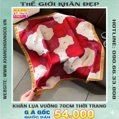 Khăn Phụ Kiện Lụa Vuông 70cm - Thế Giới Khăn Đẹp C1018_1
