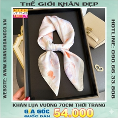 Khăn Phụ Kiện Lụa Vuông 70cm - Thế Giới Khăn Đẹp C1012_1