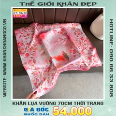 Khăn Phụ Kiện Lụa Vuông 70cm - Thế Giới Khăn Đẹp C1007_1