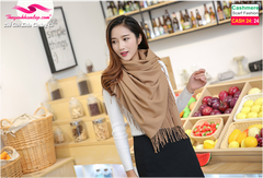 Khăn Choàng Cashmere Trơn Màu Cao Cấp Cashmere2424