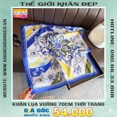 Khăn Phụ Kiện Lụa Vuông 70cm - Thế Giới Khăn Đẹp C1045_1