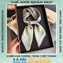Khăn Phụ Kiện Lụa Vuông 70cm - Thế Giới Khăn Đẹp C1034_1