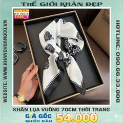Khăn Phụ Kiện Lụa Vuông 70cm - Thế Giới Khăn Đẹp C1026_1
