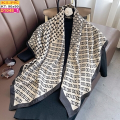 Khăn Phụ Kiện Lụa Vuông 90cm - Thế Giới Khăn Đẹp - D1002_1