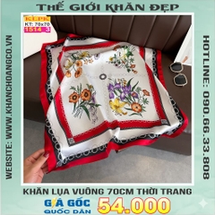 Khăn Phụ Kiện Lụa Vuông 70cm - Thế Giới Khăn Đẹp C1019_3