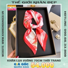Khăn Phụ Kiện Lụa Vuông 70cm - Thế Giới Khăn Đẹp C1039_1