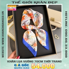 Khăn Phụ Kiện Lụa Vuông 70cm - Thế Giới Khăn Đẹp C1004_2