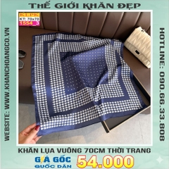Khăn Phụ Kiện Lụa Vuông 70cm - Thế Giới Khăn Đẹp C1010_3