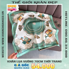 Khăn Phụ Kiện Lụa Vuông 70cm - Thế Giới Khăn Đẹp C1024_3