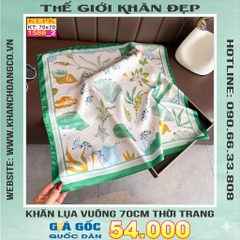 Khăn Phụ Kiện Lụa Vuông 70cm - Thế Giới Khăn Đẹp C1014_2