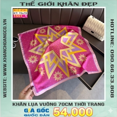 Khăn Phụ Kiện Lụa Vuông 70cm - Thế Giới Khăn Đẹp C1044_1