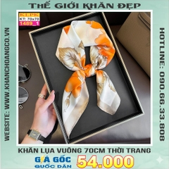 Khăn Phụ Kiện Lụa Vuông 70cm - Thế Giới Khăn Đẹp C1013_1