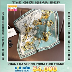 Khăn Phụ Kiện Lụa Vuông 70cm - Thế Giới Khăn Đẹp C1009_4