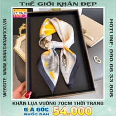 Khăn Phụ Kiện Lụa Vuông 70cm - Thế Giới Khăn Đẹp C1005_3
