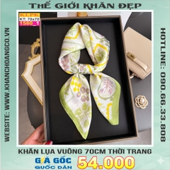Khăn Phụ Kiện Lụa Vuông 70cm - Thế Giới Khăn Đẹp C1020_1