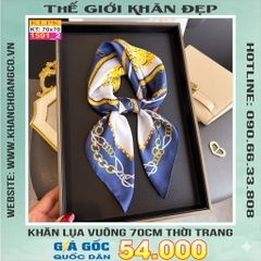 Khăn Phụ Kiện Lụa Vuông 70cm - Thế Giới Khăn Đẹp C1040_2