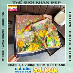 Khăn Phụ Kiện Lụa Vuông 70cm - Thế Giới Khăn Đẹp C1061_1