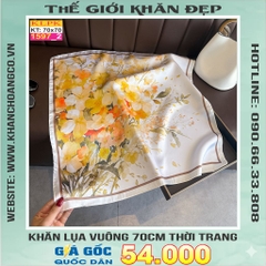 Khăn Phụ Kiện Lụa Vuông 70cm - Thế Giới Khăn Đẹp C1061_2
