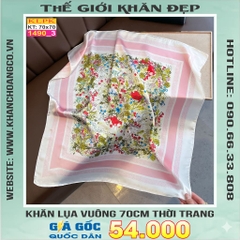 Khăn Phụ Kiện Lụa Vuông 70cm - Thế Giới Khăn Đẹp C1060_3