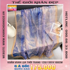 Khăn Lụa Tơ Tằm Thế Giới Khăn Đẹp cao cấp KLTT 18301