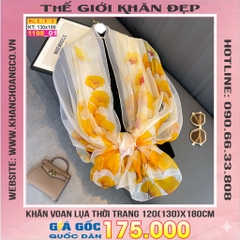 Khăn Lụa Tơ Tằm Thế Giới Khăn Đẹp cao cấp KLTT 19801