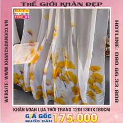 Khăn Lụa Tơ Tằm Thế Giới Khăn Đẹp cao cấp KLTT 19801