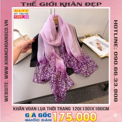 Khăn Lụa Tơ Tằm Thế Giới Khăn Đẹp cao cấp KLTT 205_02
