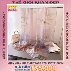 Khăn Lụa Tơ Tằm Thế Giới Khăn Đẹp cao cấp KLTT 208_02