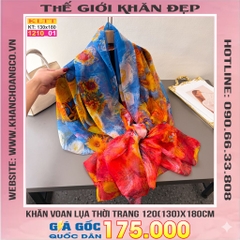 Khăn Lụa Tơ Tằm Thế Giới Khăn Đẹp cao cấp KLTT 210_01