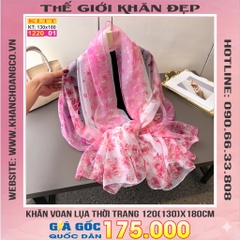 Khăn Lụa Tơ Tằm Thế Giới Khăn Đẹp cao cấp KLTT 220_01