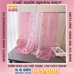 Khăn Lụa Tơ Tằm Thế Giới Khăn Đẹp cao cấp KLTT 220_01