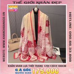 Khăn Lụa Tơ Tằm Thế Giới Khăn Đẹp cao cấp KLTT 222_01