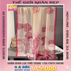 Khăn Lụa Tơ Tằm Thế Giới Khăn Đẹp cao cấp KLTT 222_01