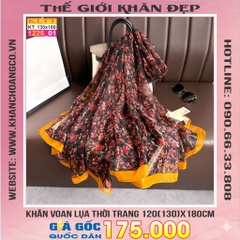 Khăn Lụa Tơ Tằm Thế Giới Khăn Đẹp cao cấp KLTT 225_01
