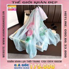 Khăn Lụa Tơ Tằm Thế Giới Khăn Đẹp cao cấp KLTT 227_01